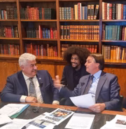 Maicon, Bolsonaro e o ministro Marcos Pontes na live semanal - ReproduçãoInstagram