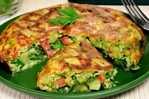 Omelete de batata doce