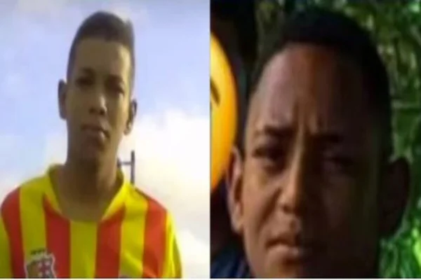 Imagem colorida dos gêmeos que foram mortos a tiros - Metrópoles