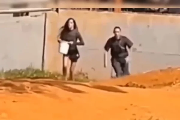 Mulher que invadiu recinto de elefante no DF tentou dar água ao animal