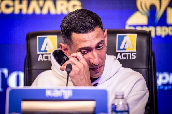 Foto colorida de Di María, em apresentação ao Rosario Central - Metrópoles