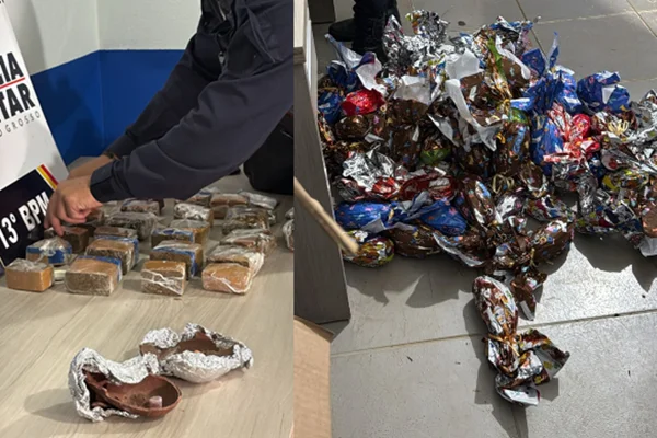 PM apreende drogas e “ovos de Páscoa” do Comando Vermelho