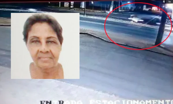 Imagem colorida de uma foto 3x4 da vítima e captura de tela do vídeo que mostra o momento do acidente - Metrópoles