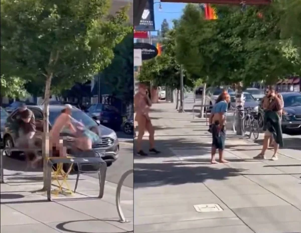 imagem colorida de briga nos EUA - Metrópoles