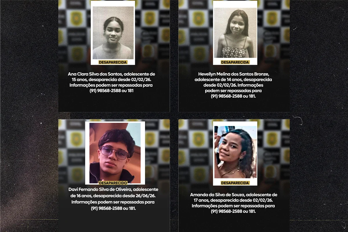 Polícia Civil procura 14 adolescentes desaparecidos no Pará em 2026 - imagem 2 Polícia Civil procura 14 adolescentes desaparecidos no Pará em 2026 - imagem 2