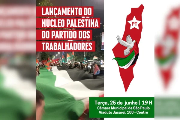 imagem colorida mostra cartaz de divulgação de evento do pt - metrópoles