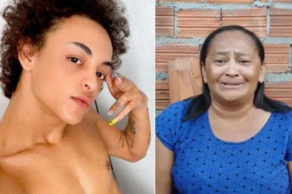 Pabllo e suposta mãe