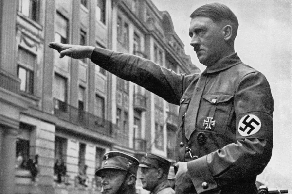Imagem colorida do Adolf Hitler