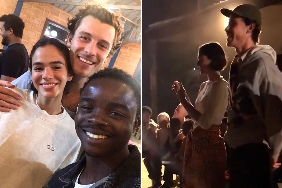 Bruna Marquezine e Shawn Mendes vão a Angola após meses no Brasil