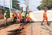 CBMDF resgatou vítimas após energia ser desligada CBMDF resgatou vítimas após energia ser desligada