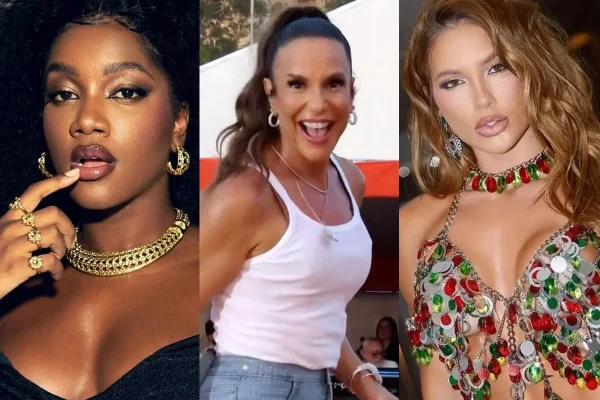 Montagem fotos de Iza, Ivete Sangalo e Virginia Fonseca