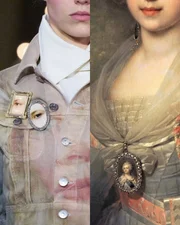 Broches são inspirados na indumentária dos séculos 17 e 18 Broches são inspirados na indumentária dos séculos 17 e 18