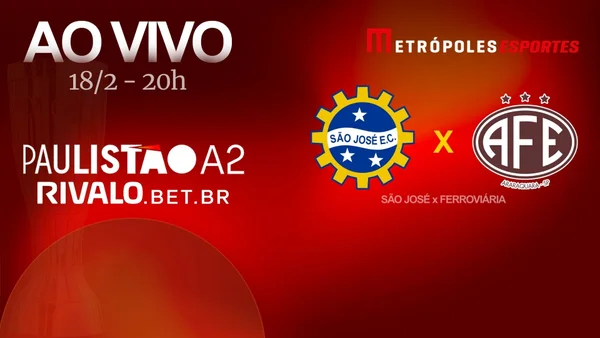 Paulistão A2 2026: assista a São José x Ferroviária ao vivo no YouTube