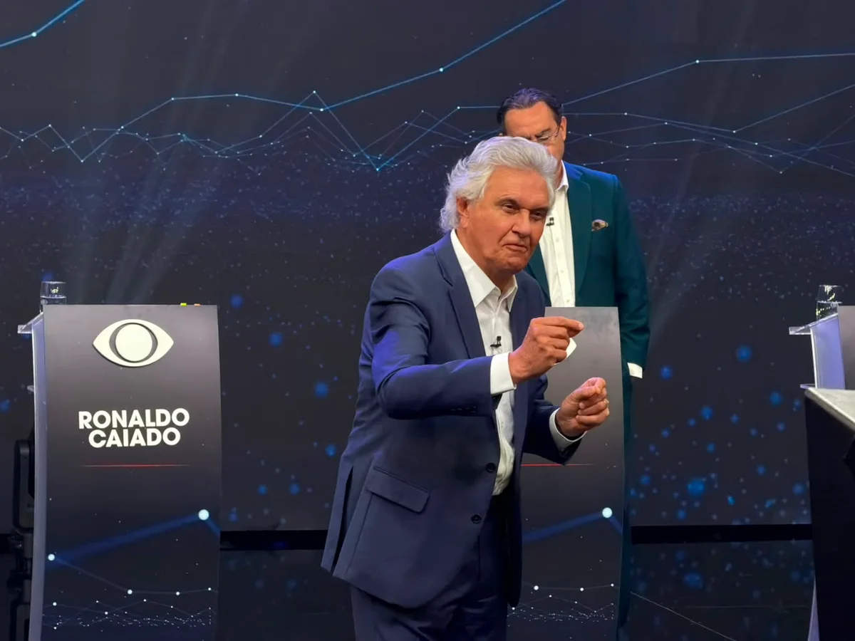 Ronaldo Caiado (PSD) no debate da Band Ronaldo Caiado (PSD) no debate da Band
