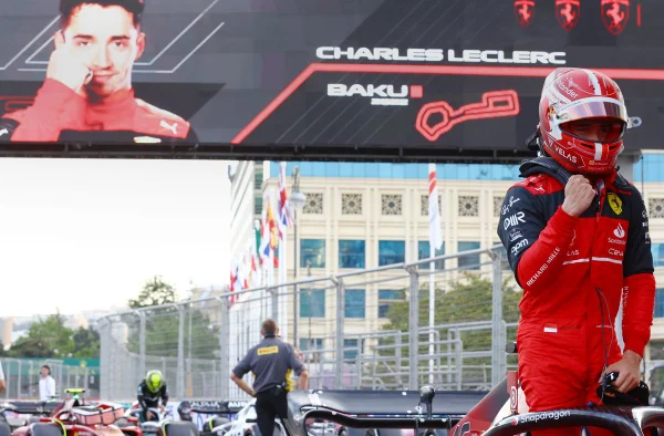 F1: Leclerc é o mais rápido no Azerbaijão e faz a 6ª pole do ano