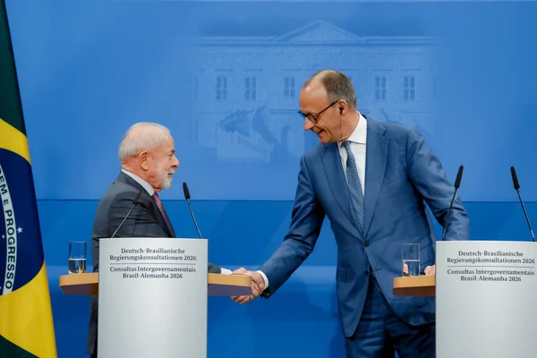 Lula e o chanceler da Alemanha, Friedrich Merz