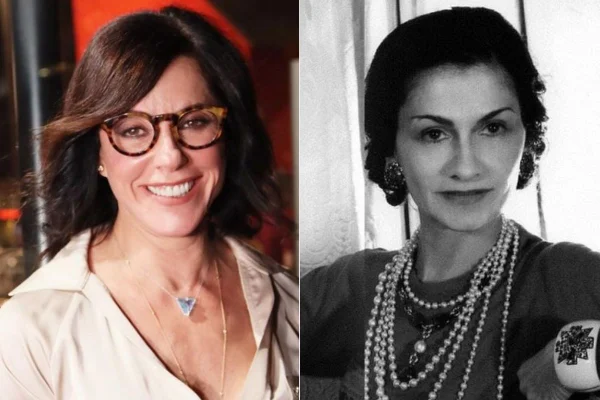 A atriz Christiane Torloni e a estilista francesa Coco Chanel