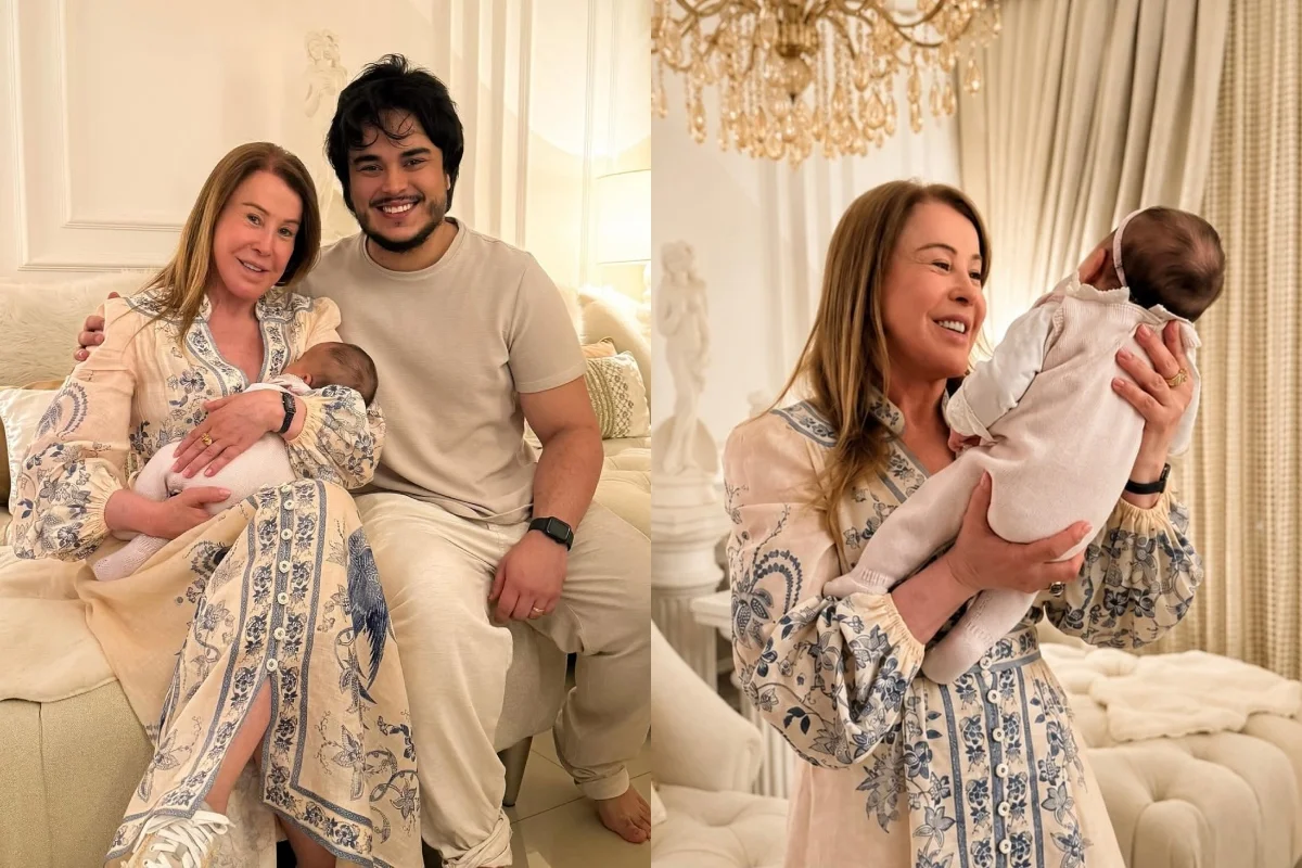 Zilu Godoi, a neta Florença e o filho Igor Camargo. Zilu Godoi, a neta Florença e o filho Igor Camargo.