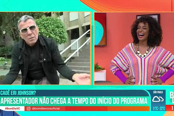 Eri Johnson se "atrasa" em quarto dia de trabalho na RedeTV!