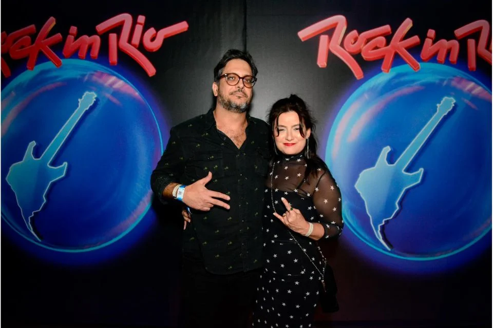 Lúcio Mauro Filho e esposa Lúcio Mauro Filho e esposa