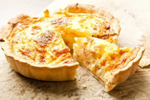 Quiche de alho poró