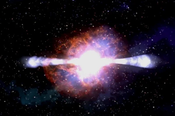 Ilustração da ‘morte’ de uma estrela maciça em uma explosão de supernova - Metrópoles
