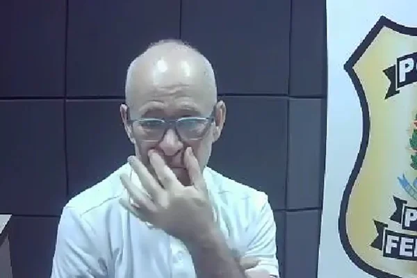 Imagem colorida de Domingos Brazão em depoimento sobre Caso Marielle