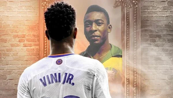 Jornal compara Vini Jr a Pelé. Aí já é um pouco demais, né não?