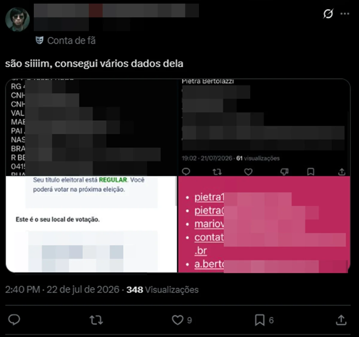 Fãs do BTS promovem série de ações contra Pietra Bertolazzi nas redes - imagem 1 Fãs do BTS promovem série de ações contra Pietra Bertolazzi nas redes - imagem 1