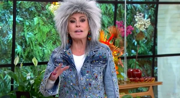 Ana Maria Braga com peruca de Tina Turner