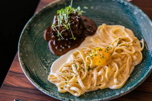 filé com fettuccine
