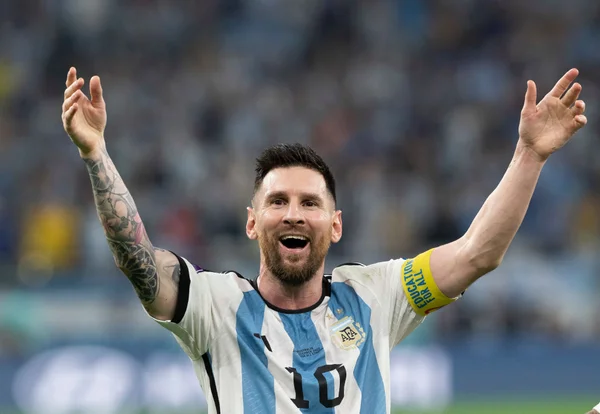Lionel Messi celebrando - Argentina - Copa do Mundo