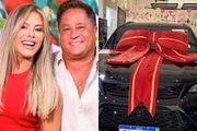 Poliana Rocha e Leonardo.