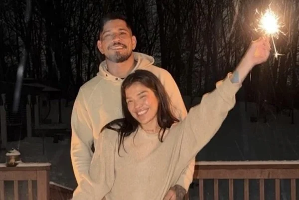 Foto colorida de Alex Poatan e Tracy Cortez - Metrópoles