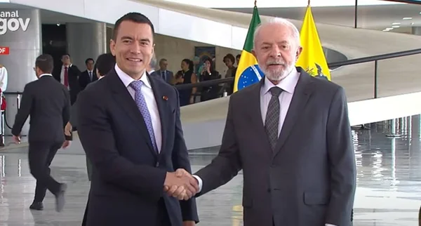 Lula e o presidente do Equador, Daniel Noboa