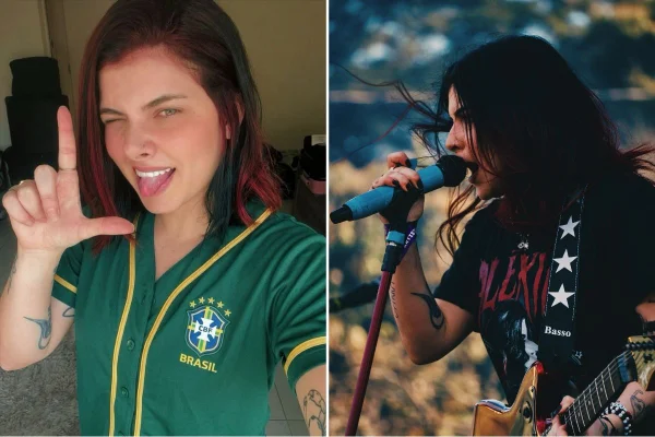 Imagem colorida mostra cantora de rock Alexia que denunciou agressões de bolsonaristas. Metrópoles