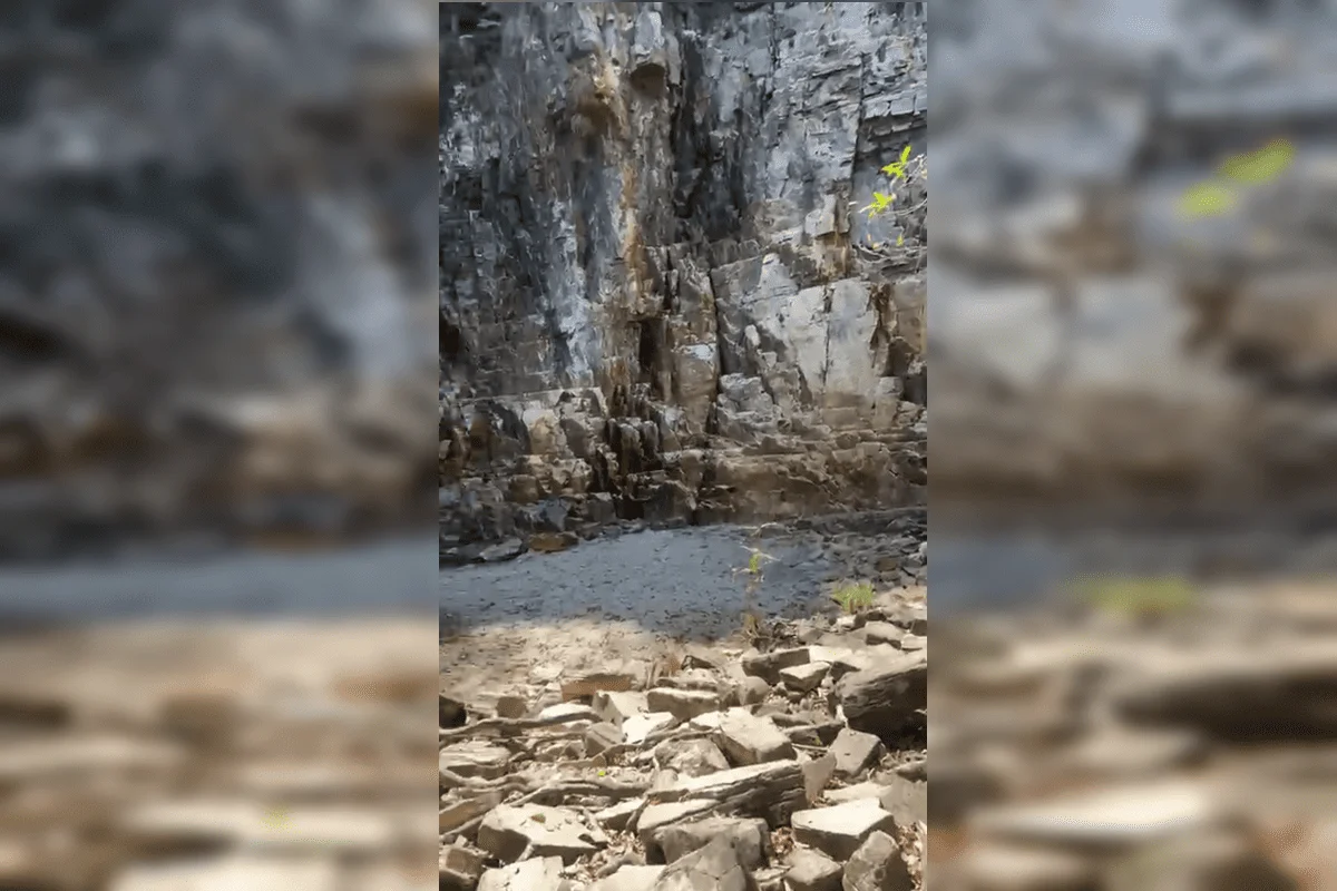 Estiagem Sem Precedentes: Cachoeira dos Dragões em Pirenópolis Seca