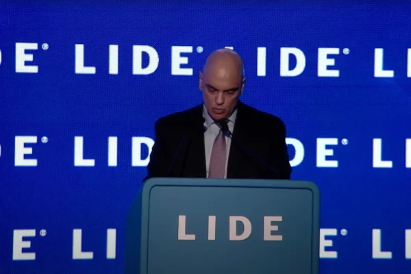 Alexandre de Moraes na palestra do LIDE