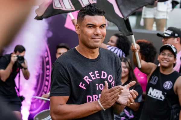 Casemiro se apresentou ao Inter Miami nessa quinta-feira (30/7)