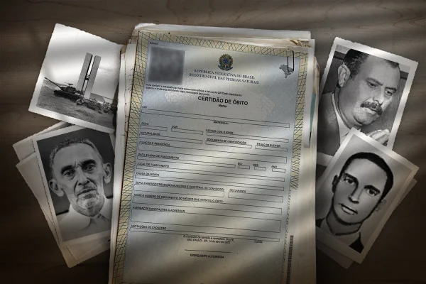 Imagem com fotos e desaparecidos ditadura