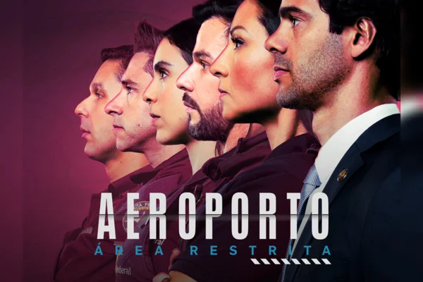 Pôster da quinta temporada da série "Aeroporto: área restrita"