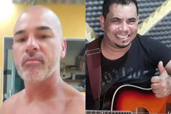 Imagem colorida de montagem com GCM a esquerda e música a direita com um violão