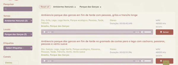 Acervo gratuito reúne sons originais do Cerrado brasileiro - destaque galeria Acervo gratuito reúne sons originais do Cerrado brasileiro - destaque galeria