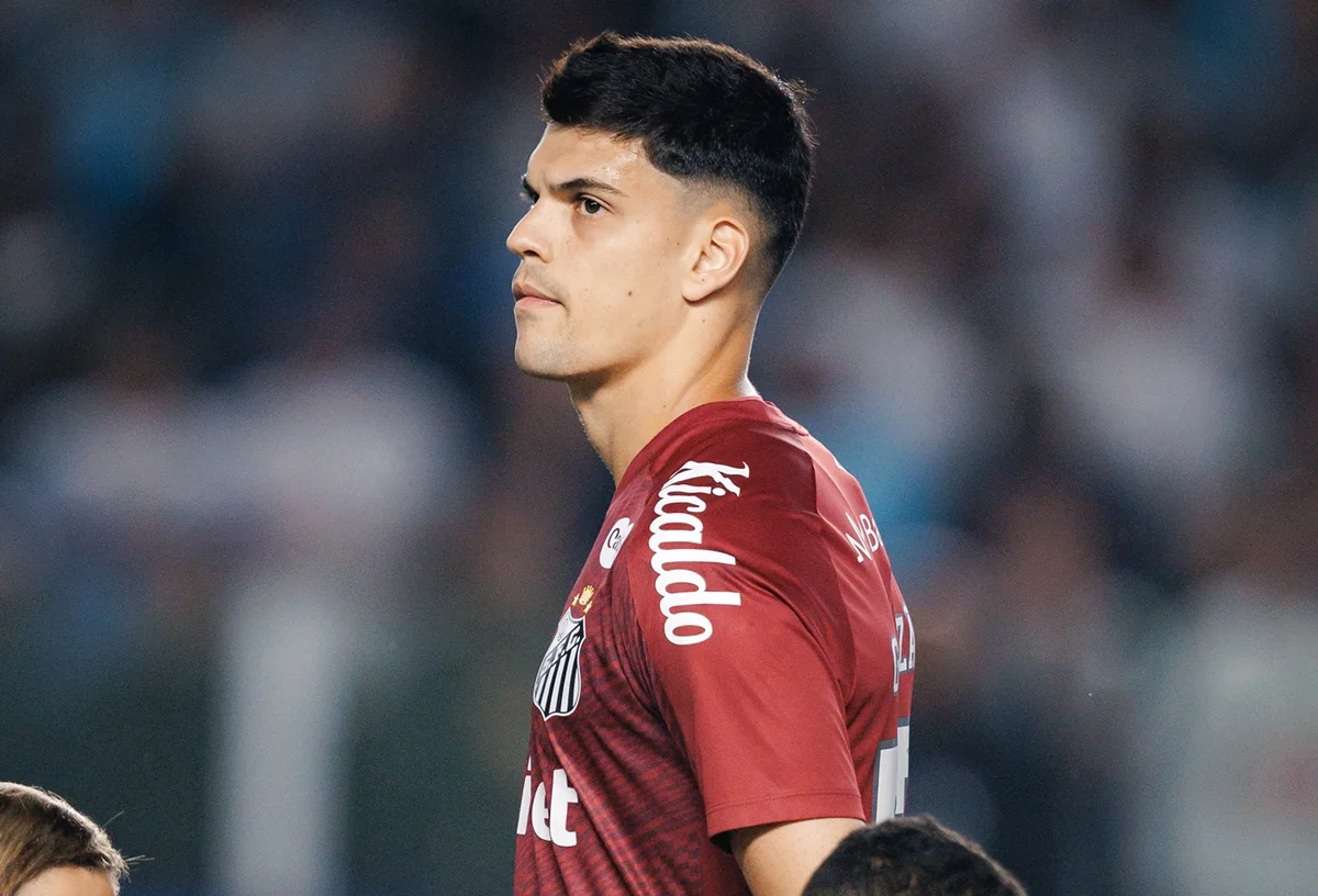 Gabriel Brazão, goleiro do Santos Gabriel Brazão, goleiro do Santos