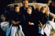 Silvio Berlusconi com os filhos Barbara, Luigi and Eleonora
