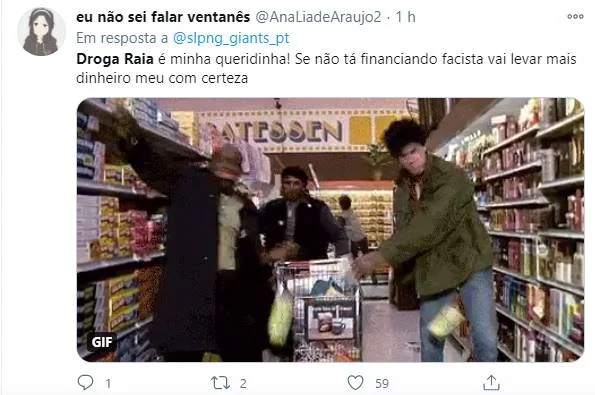Droga Raia bloqueia anúncio em canal bolsonarista e vira assunto na web - imagem 2 Droga Raia bloqueia anúncio em canal bolsonarista e vira assunto na web - imagem 2