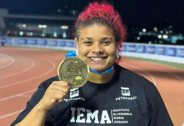 Imagem colorida de Izabel da Silva, atleta do Brasil- Metrópoles