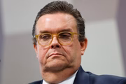 Ministro da Previdência Social, Wolney Queiroz, durante depoimento no Senado sobre o escândalo do INSS 