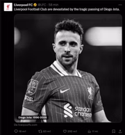 Liverpool emitiu nota lamentando o falecimento do jogador 