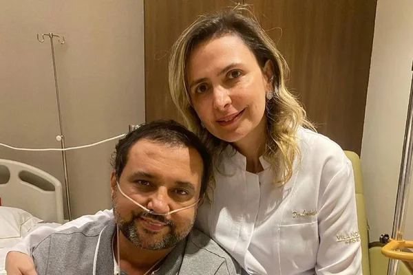 Geraldo Luís e a médica Ludhmila Hajjar